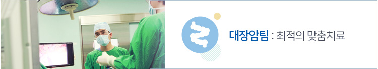 대장암팀 : 최고수준의 의료진 전문적연구, 치료