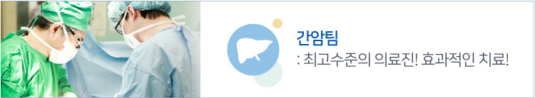 간암팀 : 최고수준의 의료진 전문적연구, 치료