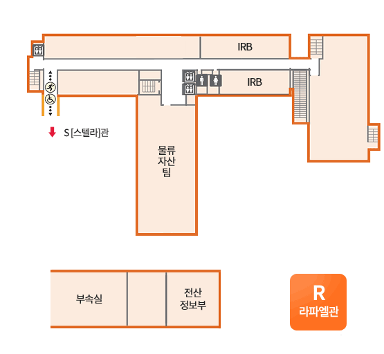 R[라파엘]관 6F 평면도