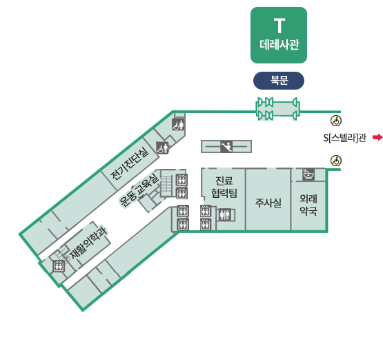 T[데레사]관 1F 평면도