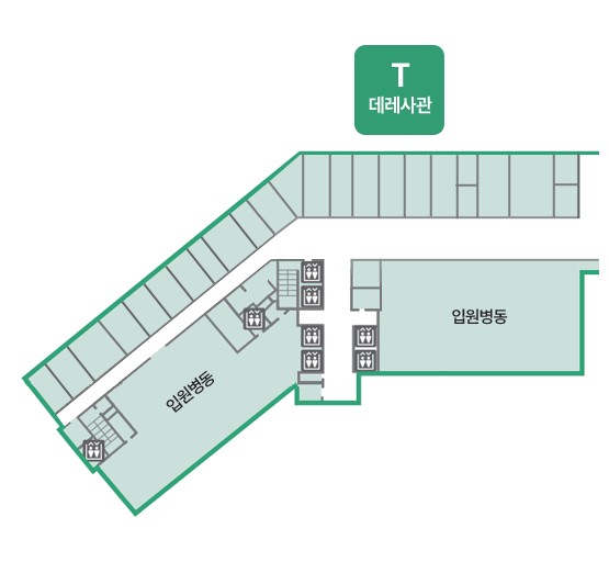 T[데레사]관 7F~14F 평면도