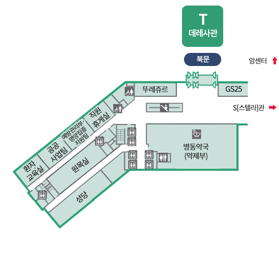T[데레사]관 B1 평면도