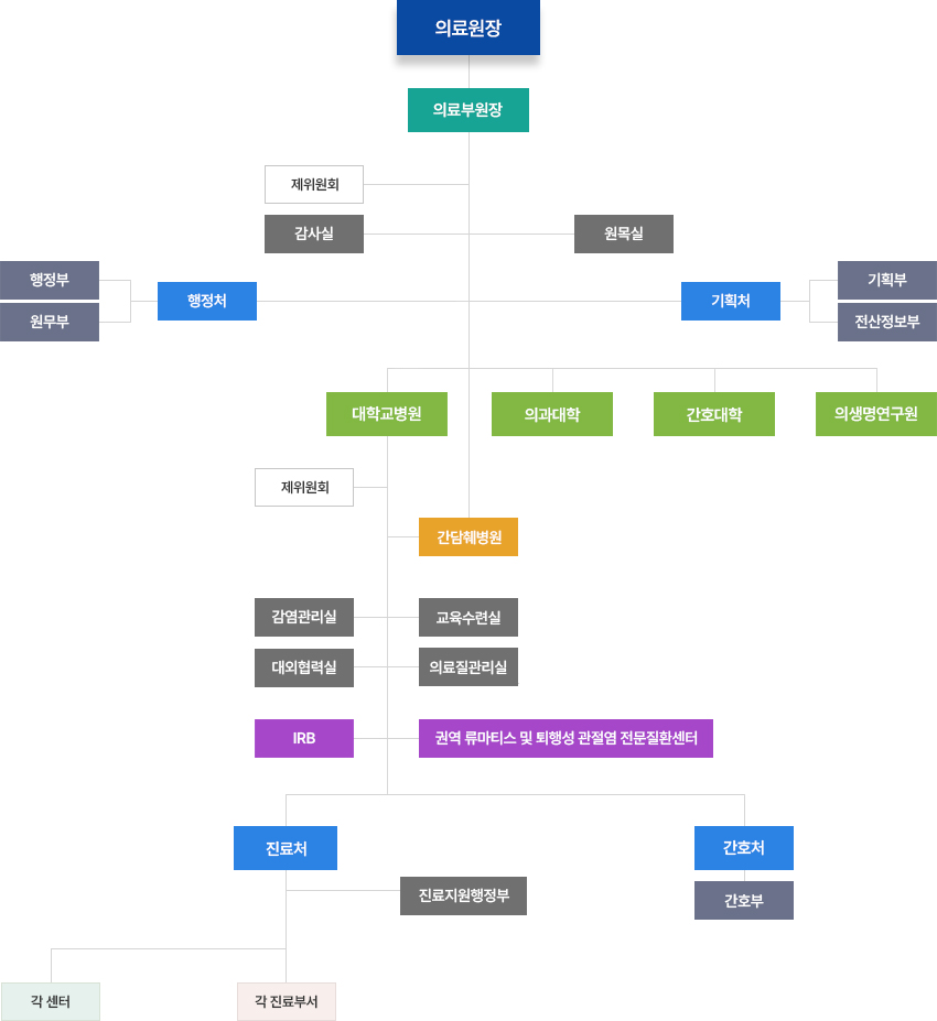 대구가톨릭대학교병원 조직도